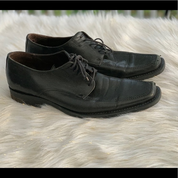 Kenneth Cole NY black leather shoes size 10.5 - Picture 2 of 8